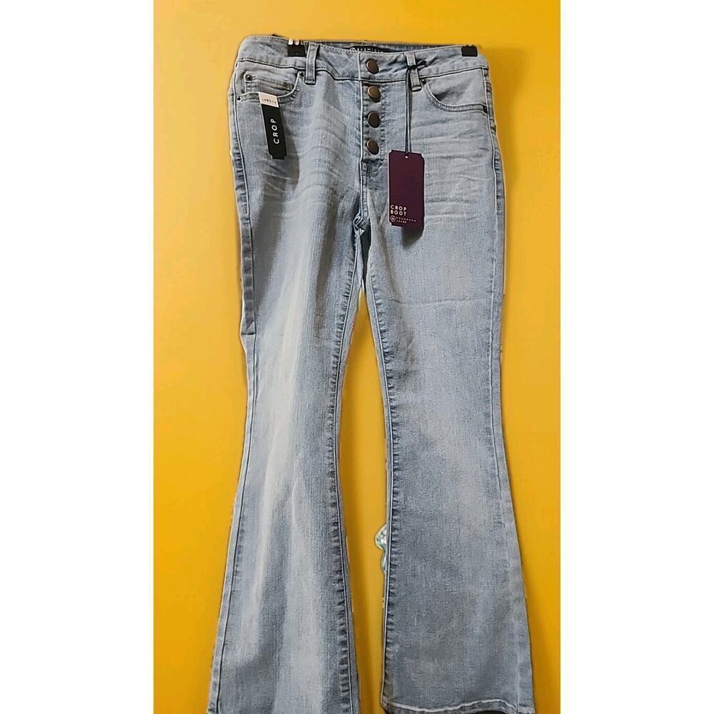 Boom Boom jeans NWT Los Angeles‎ Boot Cut Cropped Size 5 New A126 Excellent